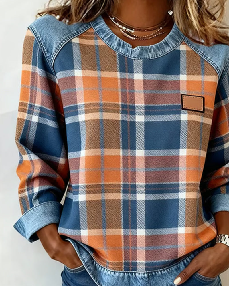 Marianne | Classic Plaid Comfort Top