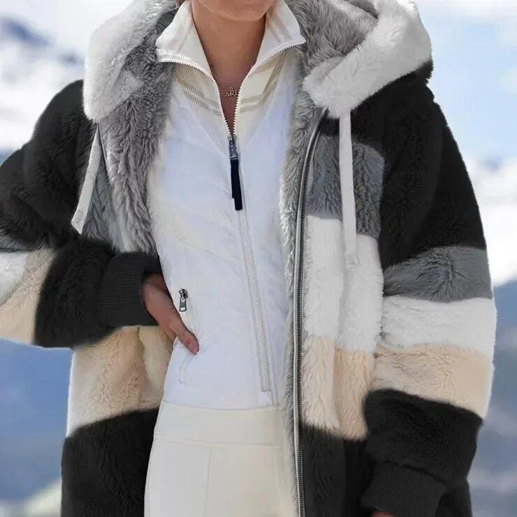 Aubrey | Ultra-Soft Sherpa Hooded Coat