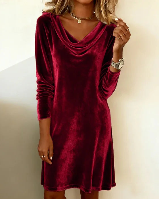 Kathy | Loose Fitting Velvet Dress