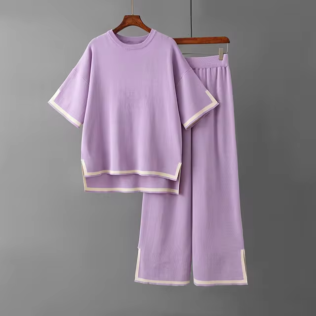 Charlotte⢠- Elegant Ice Silk Short Sleeve Co-Ord Set