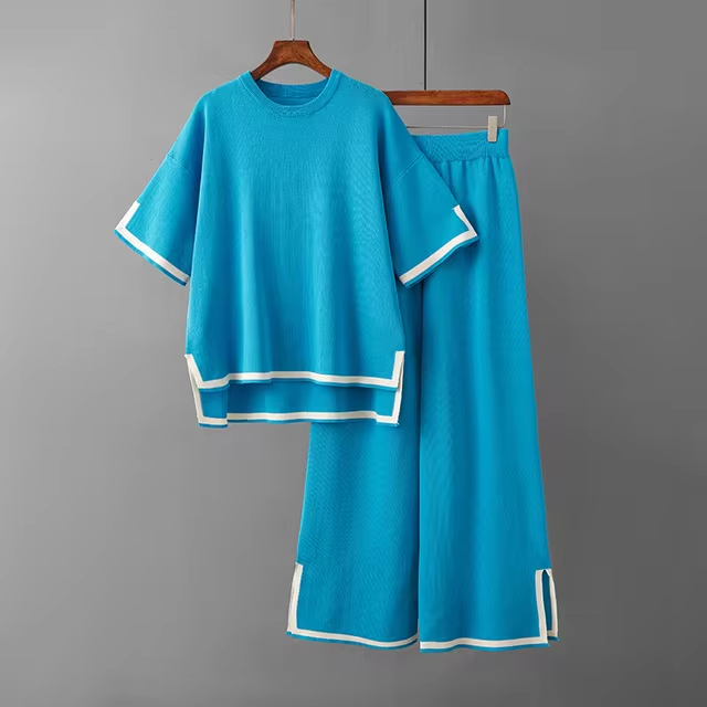 Charlotte⢠- Elegant Ice Silk Short Sleeve Co-Ord Set