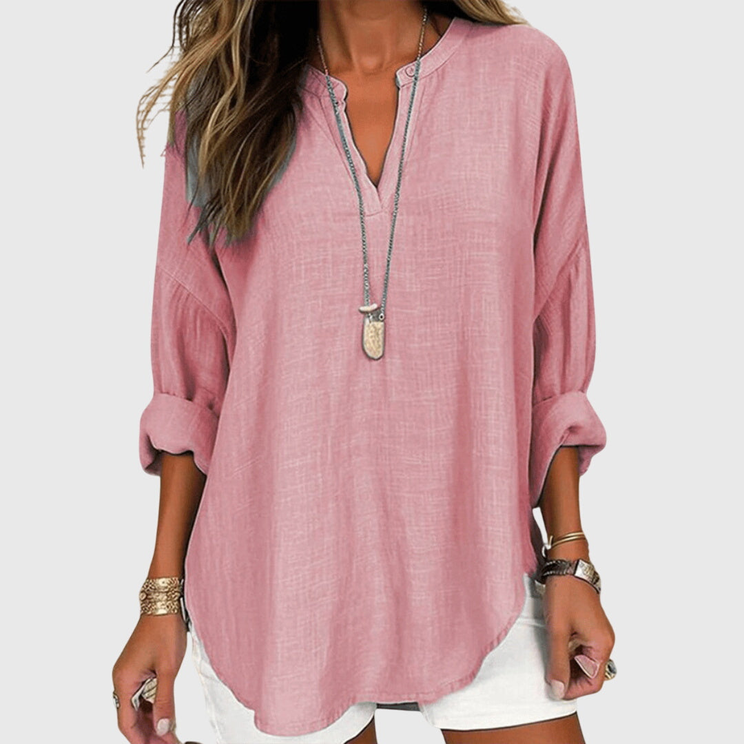 Lenaraâ„¢ | Flowy Elegant Beach Shirt