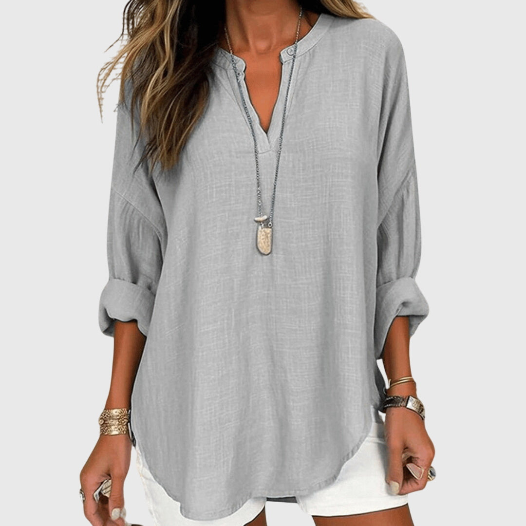 Lenaraâ„¢ | Flowy Elegant Beach Shirt