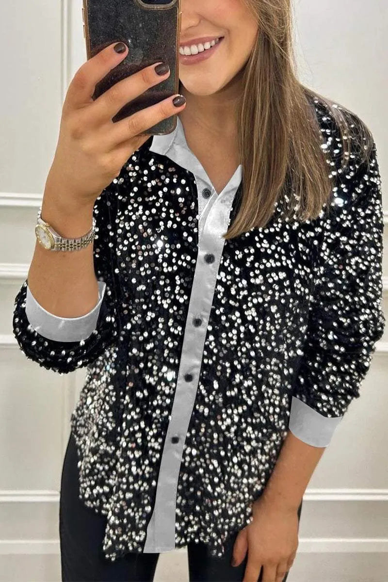 Ciara | Elegant Sequin Blouse