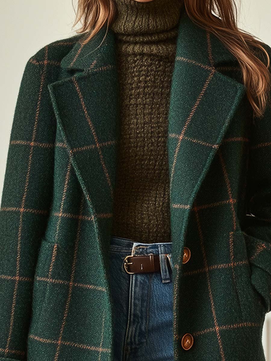 Catherina | Classic Plaid Coat