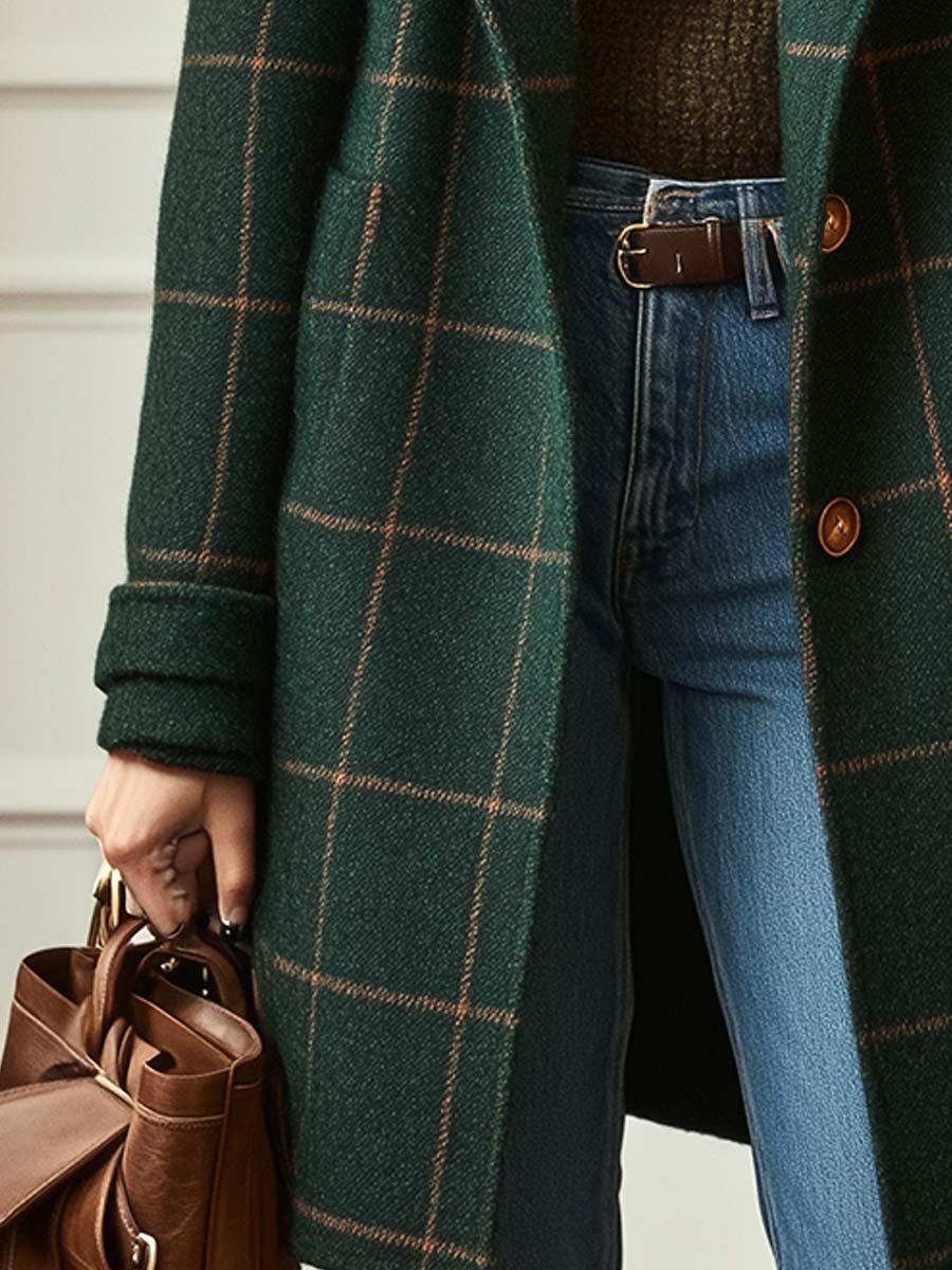 Catherina | Classic Plaid Coat