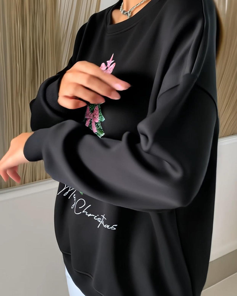 Holly | Sparkling Christmas Tree Sweatshirt