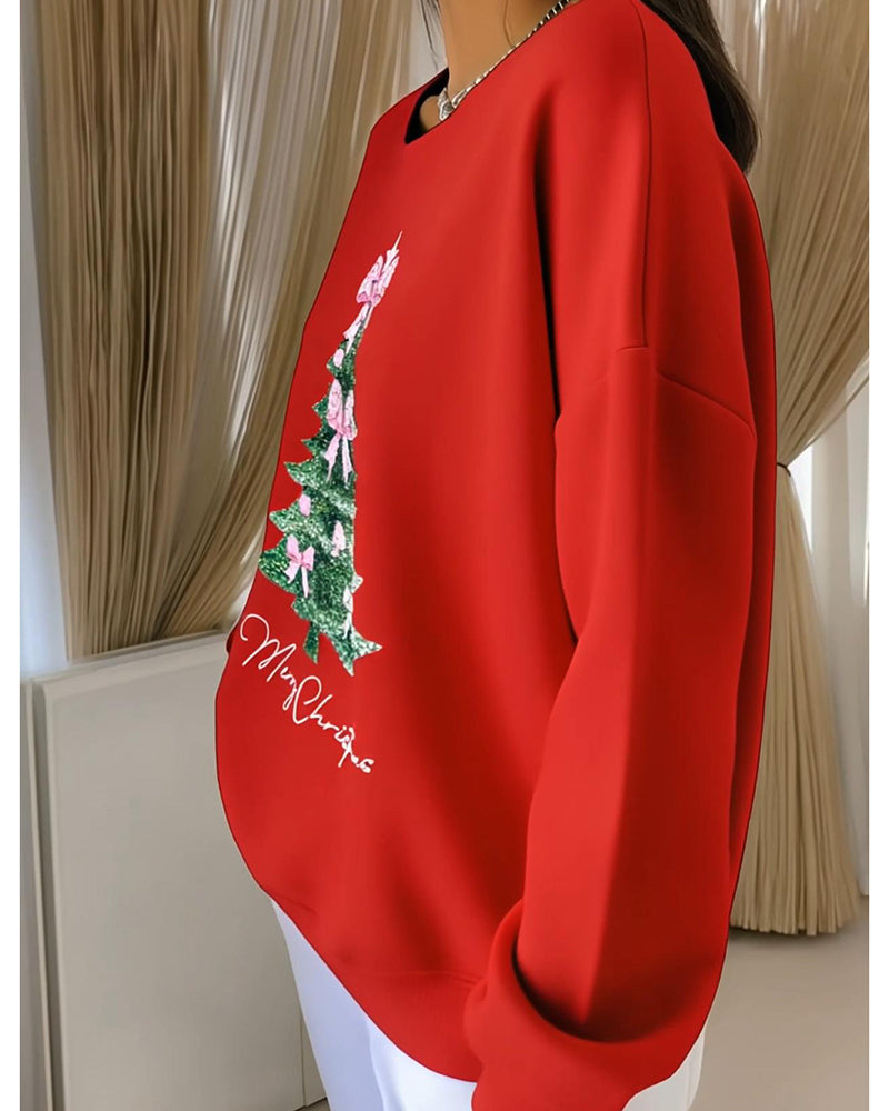 Holly | Sparkling Christmas Tree Sweatshirt
