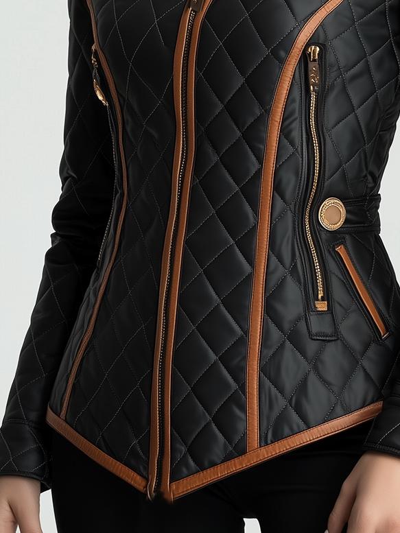 Elise | Diamond-quilted Padded Jacket