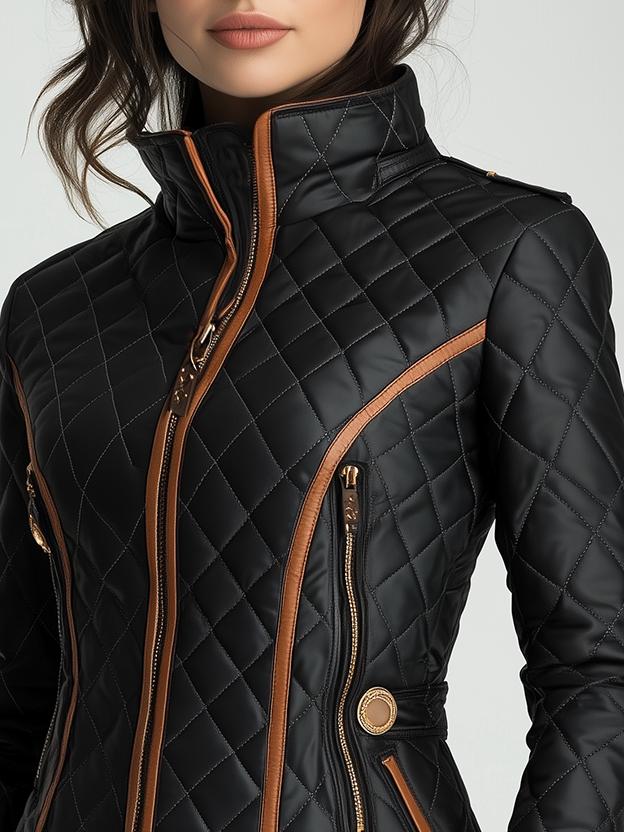 Elise | Diamond-quilted Padded Jacket