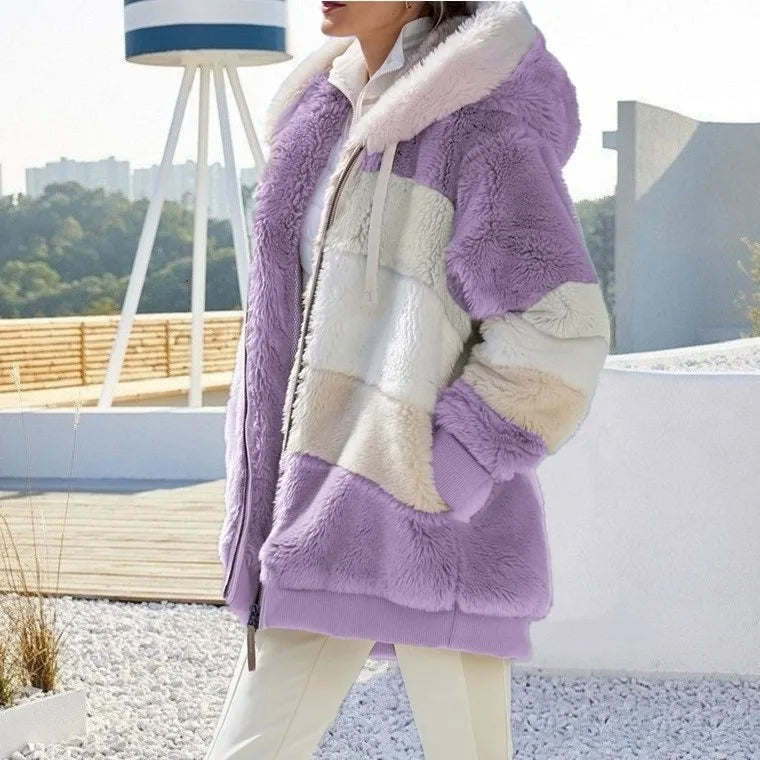 Aubrey | Ultra-Soft Sherpa Hooded Coat