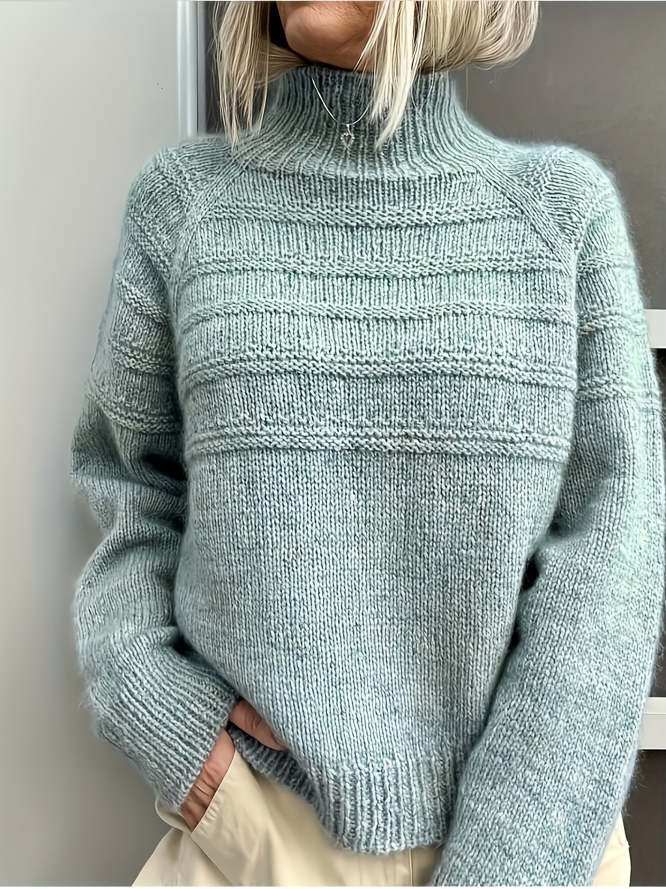 Diane | Cozy High-Neck Knit Sweater