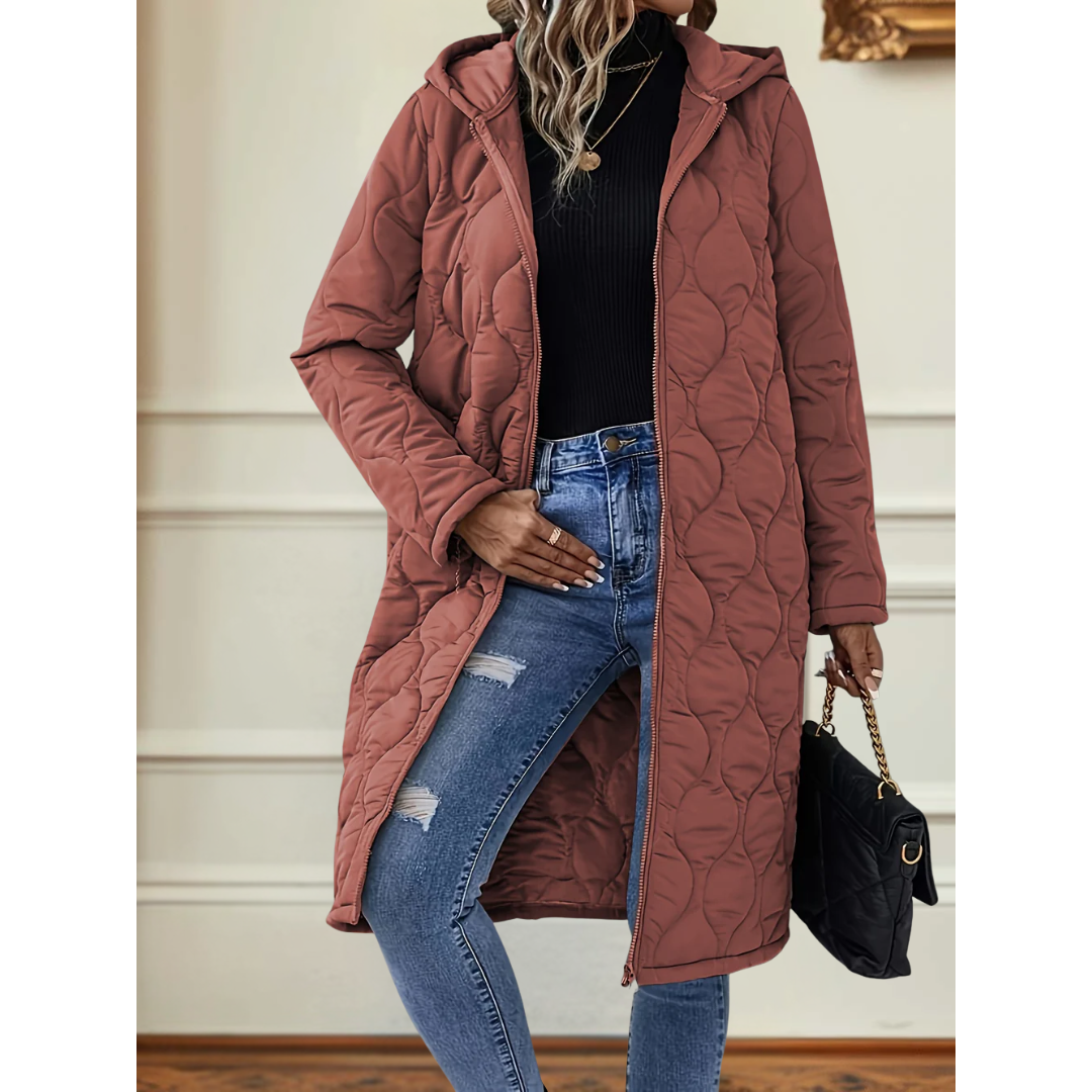 Elena | Quilted Hooded Winter Coat