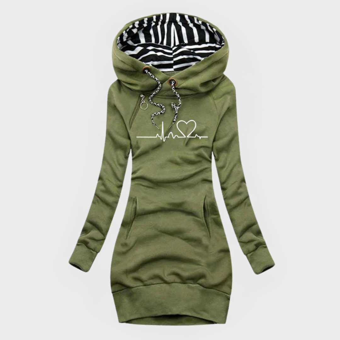 Meghan | Cozy Heartbeat Hoodie Dress