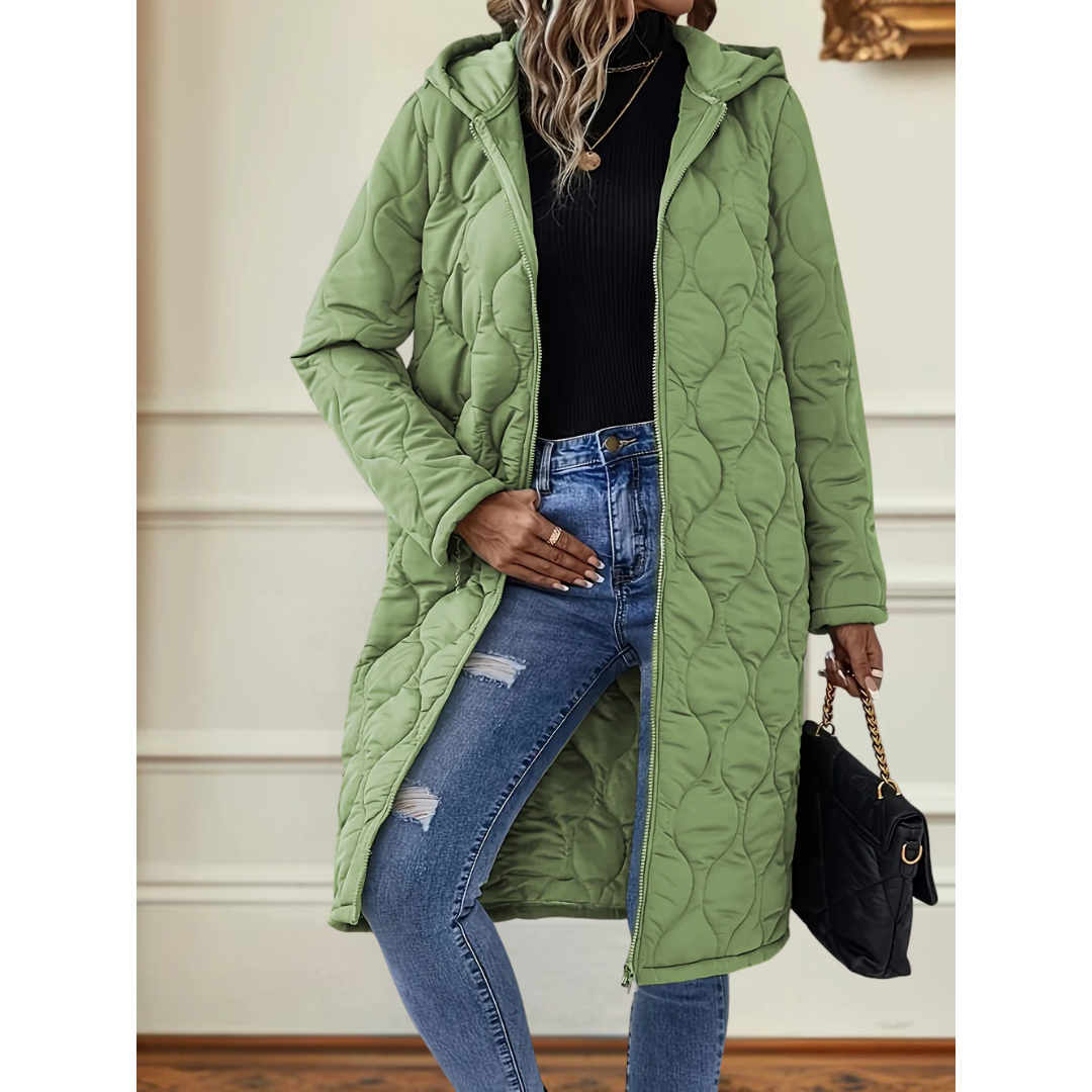 Elena | Quilted Hooded Winter Coat