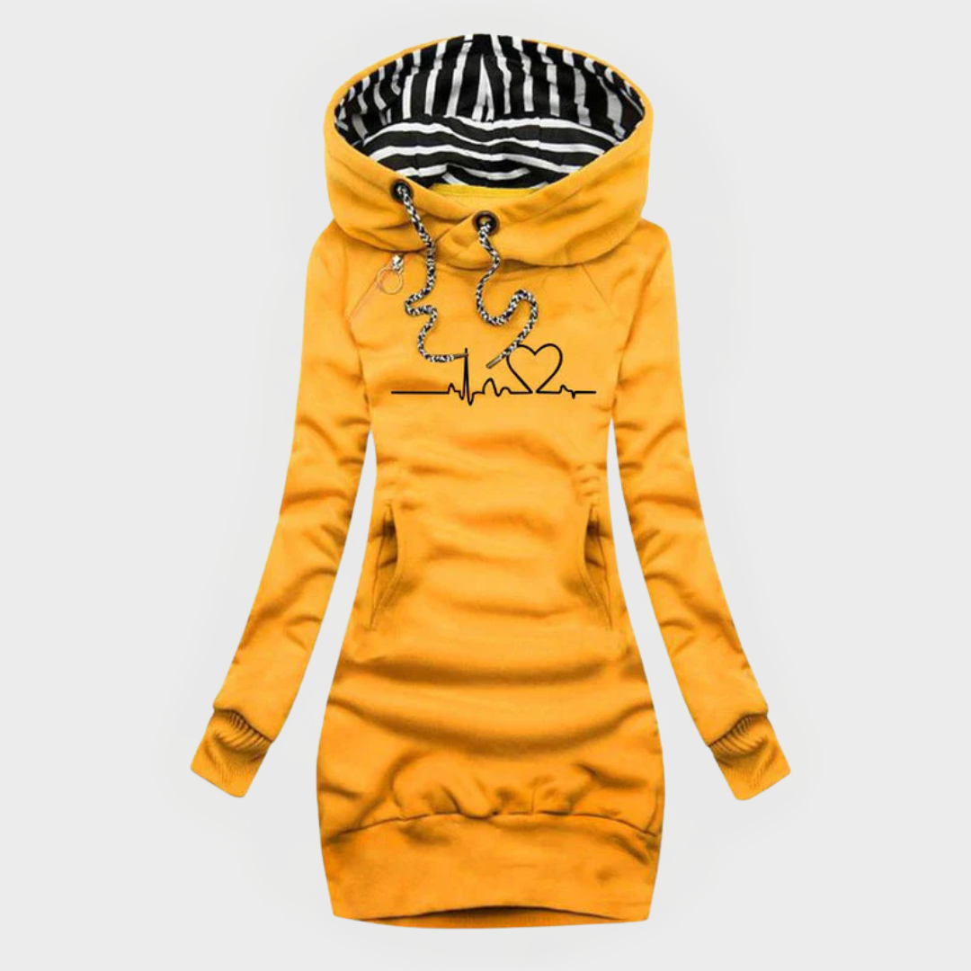 Meghan | Cozy Heartbeat Hoodie Dress