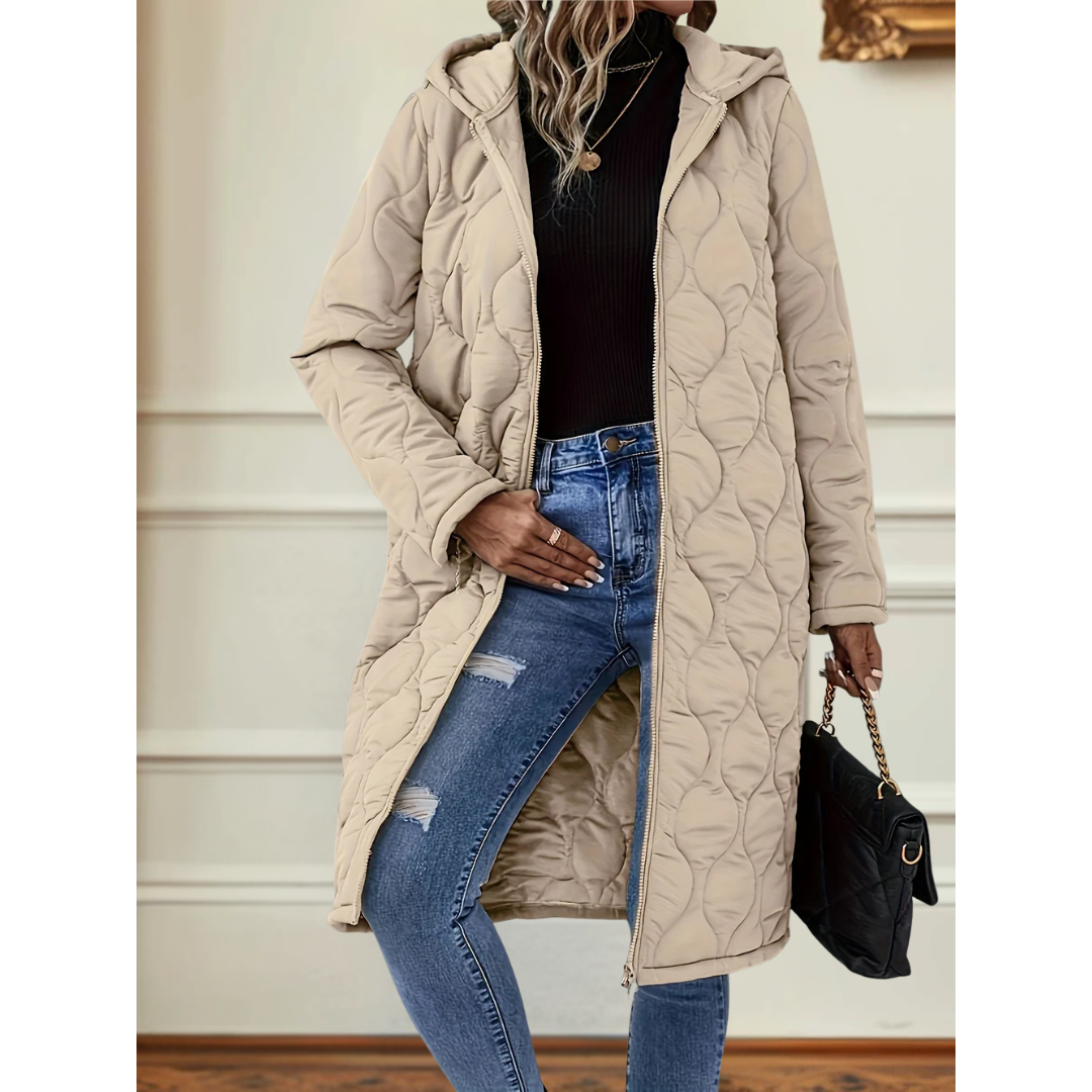 Elena | Quilted Hooded Winter Coat