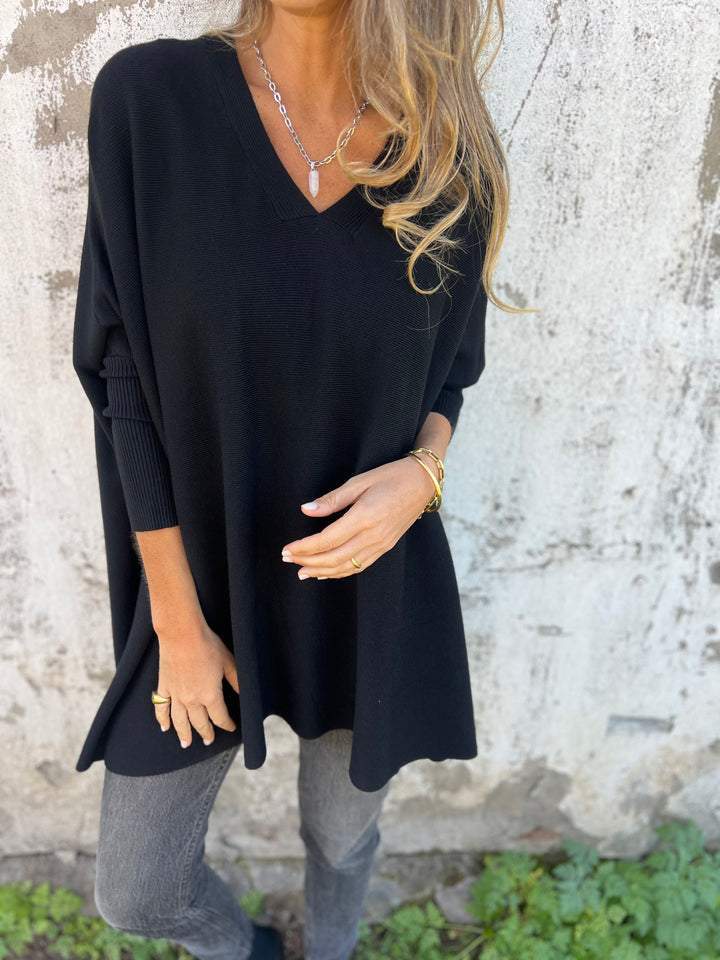 Mabel | Elegant V-Neck Knit Tunic