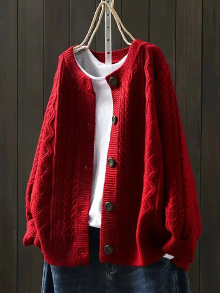 Loren | Timeless Cable Knit Cardigan