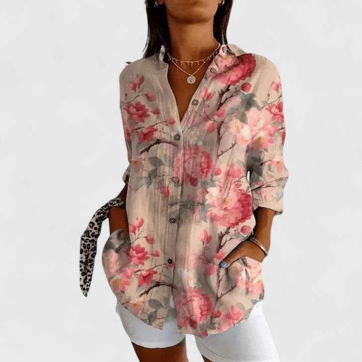 Katarine | Elegant Floral Blouse
