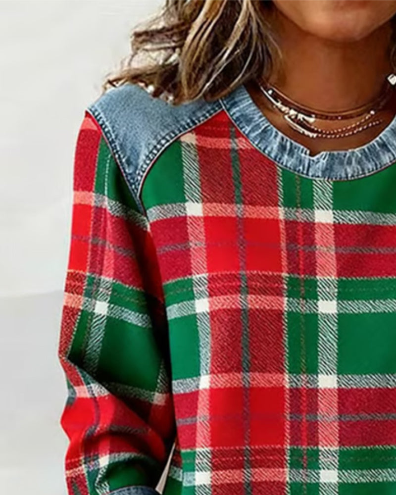 Marianne | Classic Plaid Comfort Top