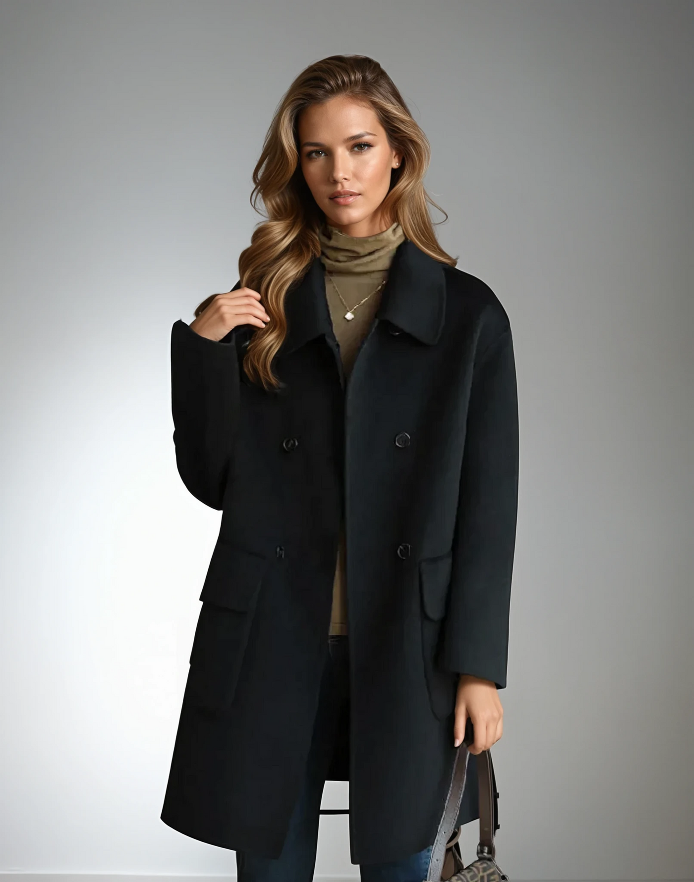 Gina | Classic Wool-Blend Coat