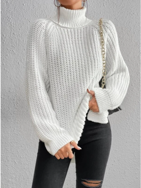 Edith | Warm Ribbed Turtleneck Sweater