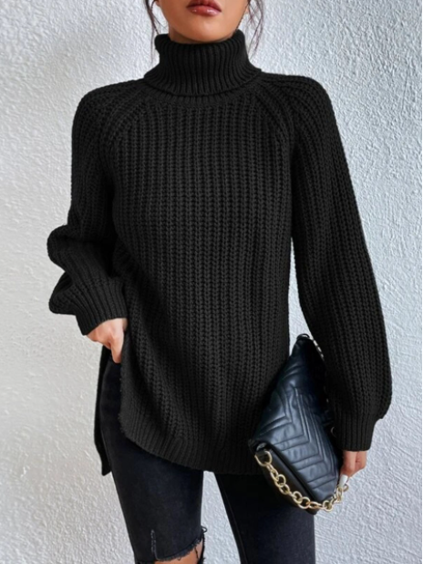 Edith | Warm Ribbed Turtleneck Sweater
