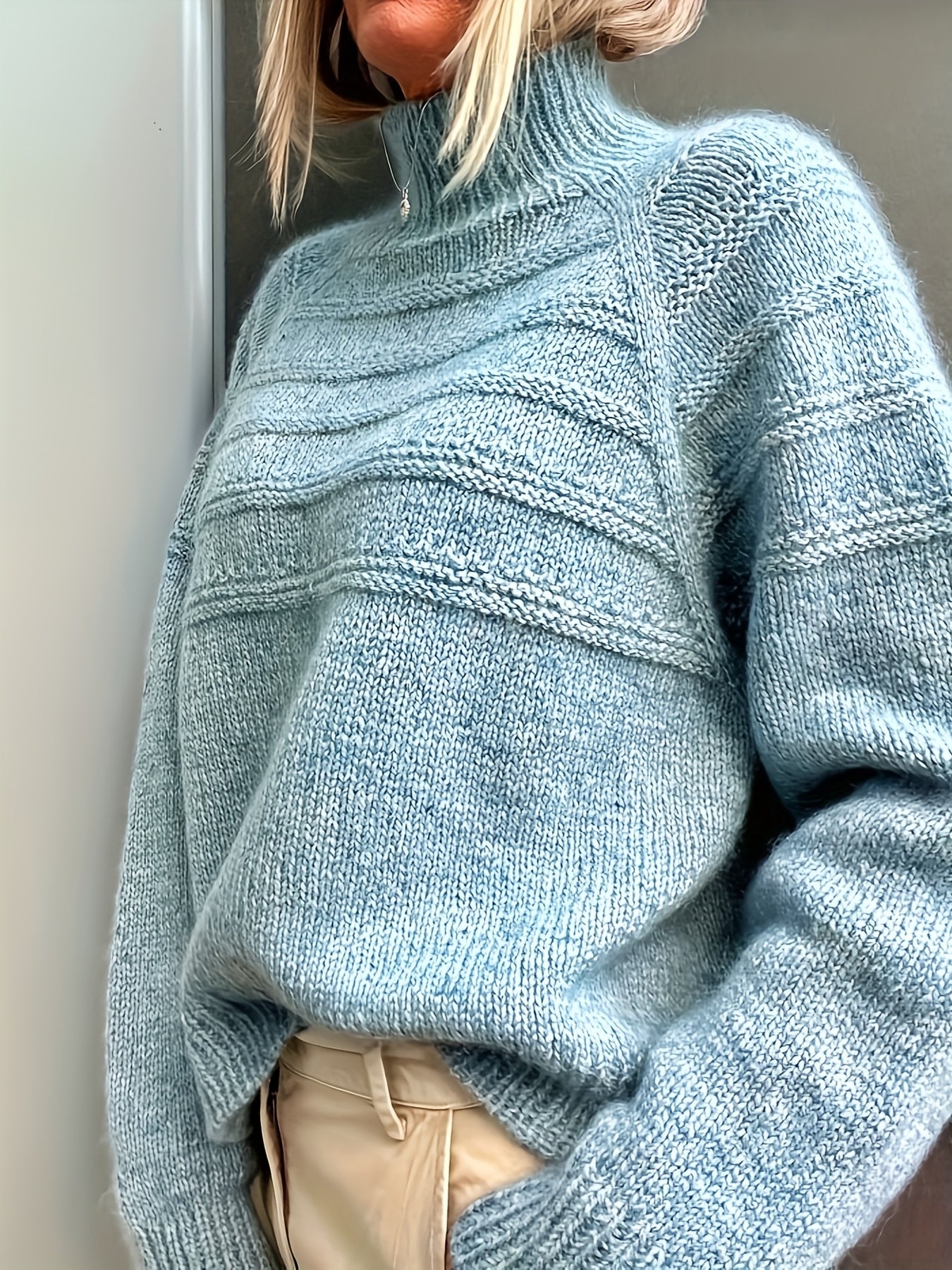 Diane | Cozy High-Neck Knit Sweater
