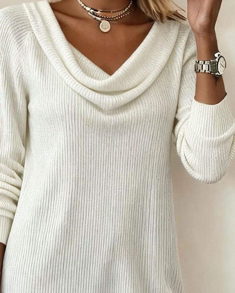 Isabelle | Cozy Cowl Neck Sweater Dress