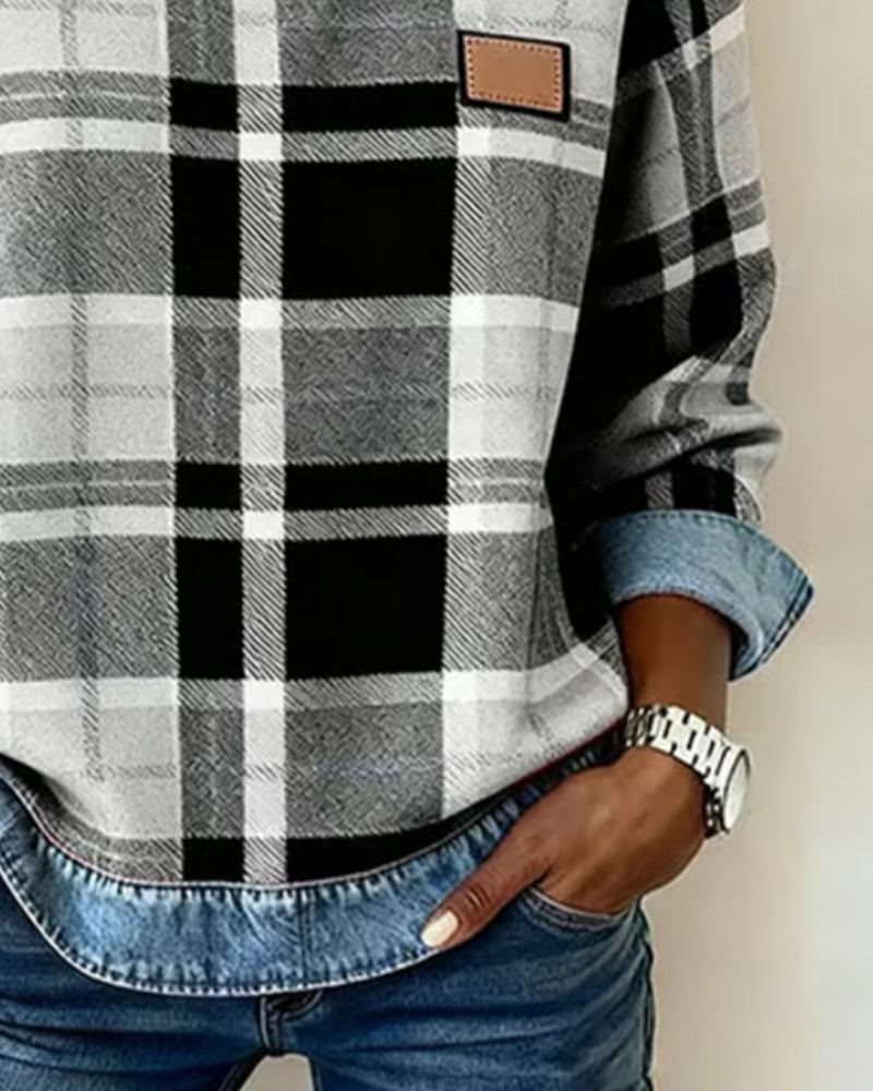 Marianne | Classic Plaid Comfort Top