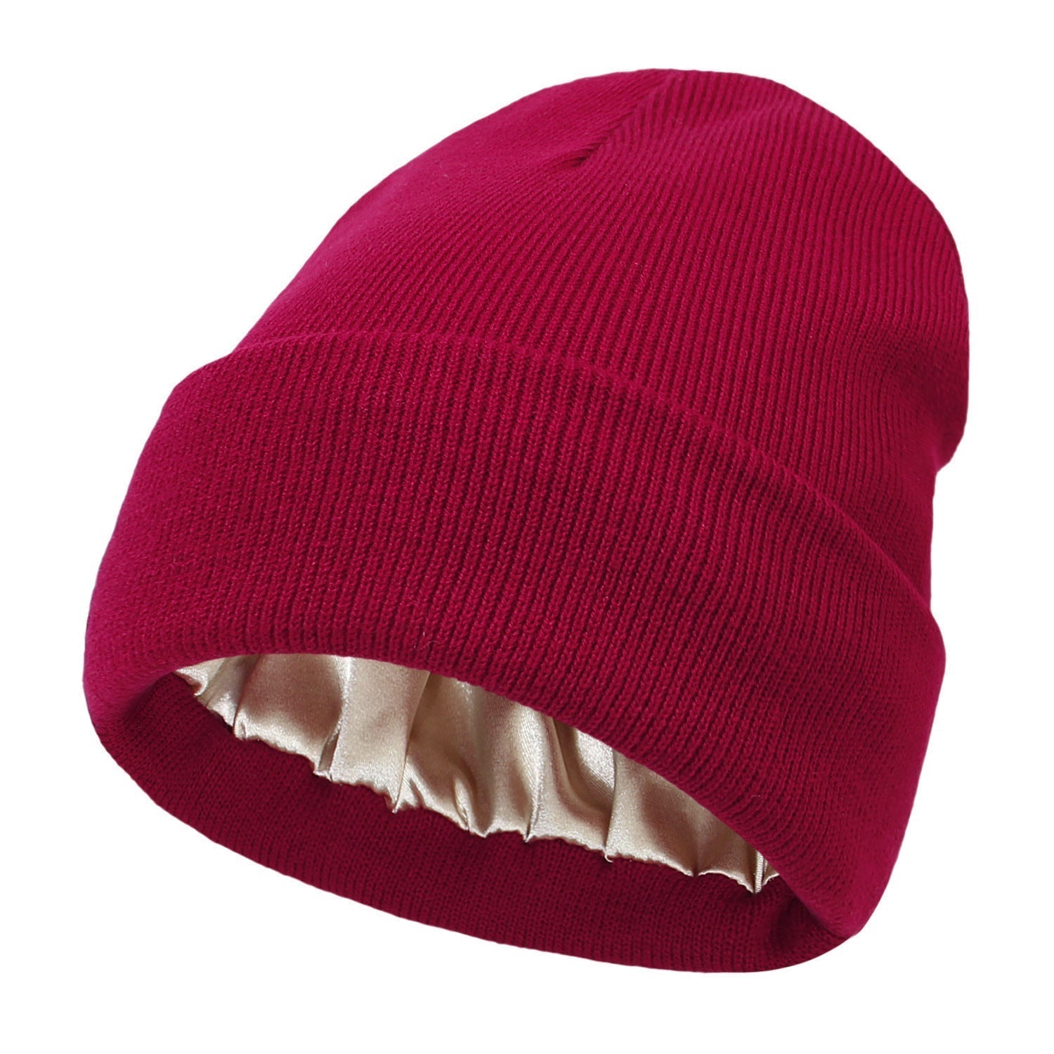Elegant Winter Satin-Lined Beanie