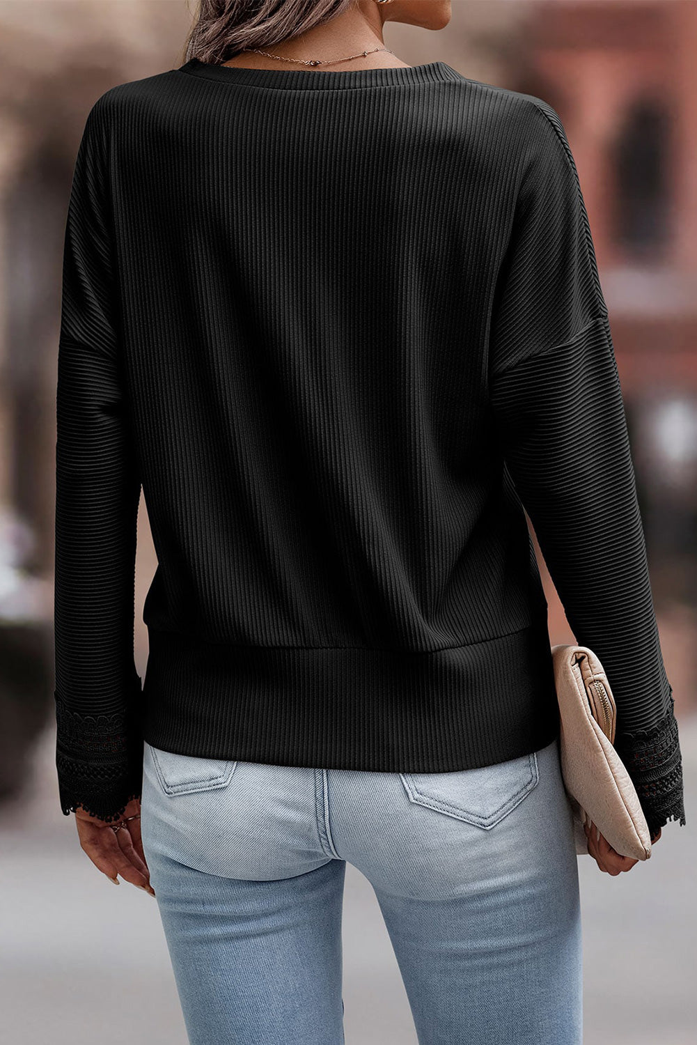 Olivia™ - Stylish V-Neck Long-Sleeved Sweater
