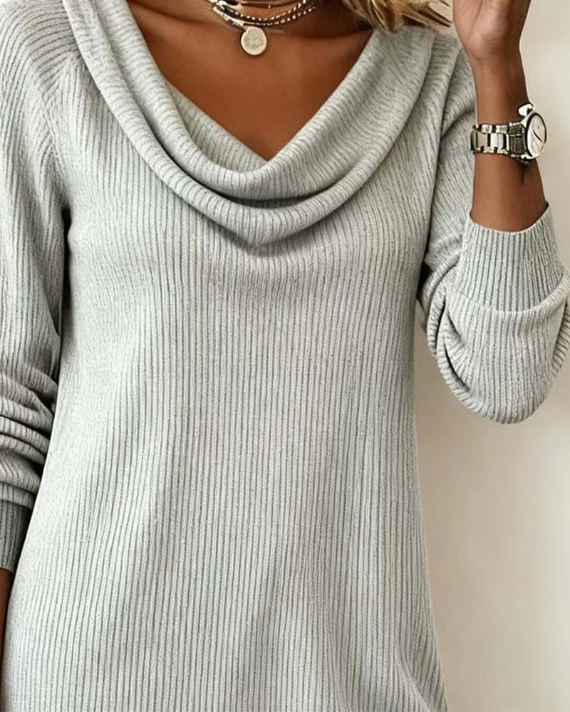 Isabelle | Cozy Cowl Neck Sweater Dress