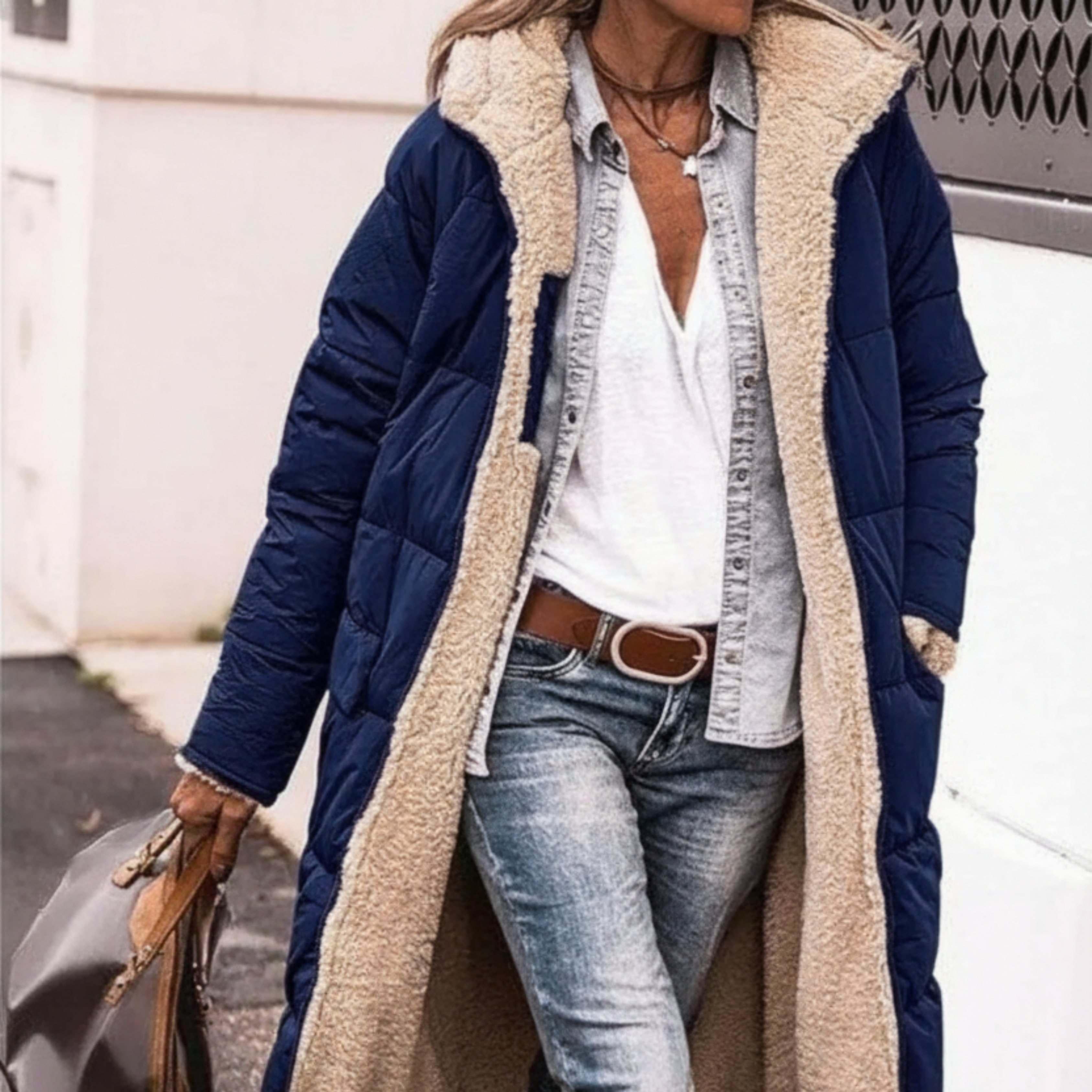 Amelia | Elegant Reversible Coat