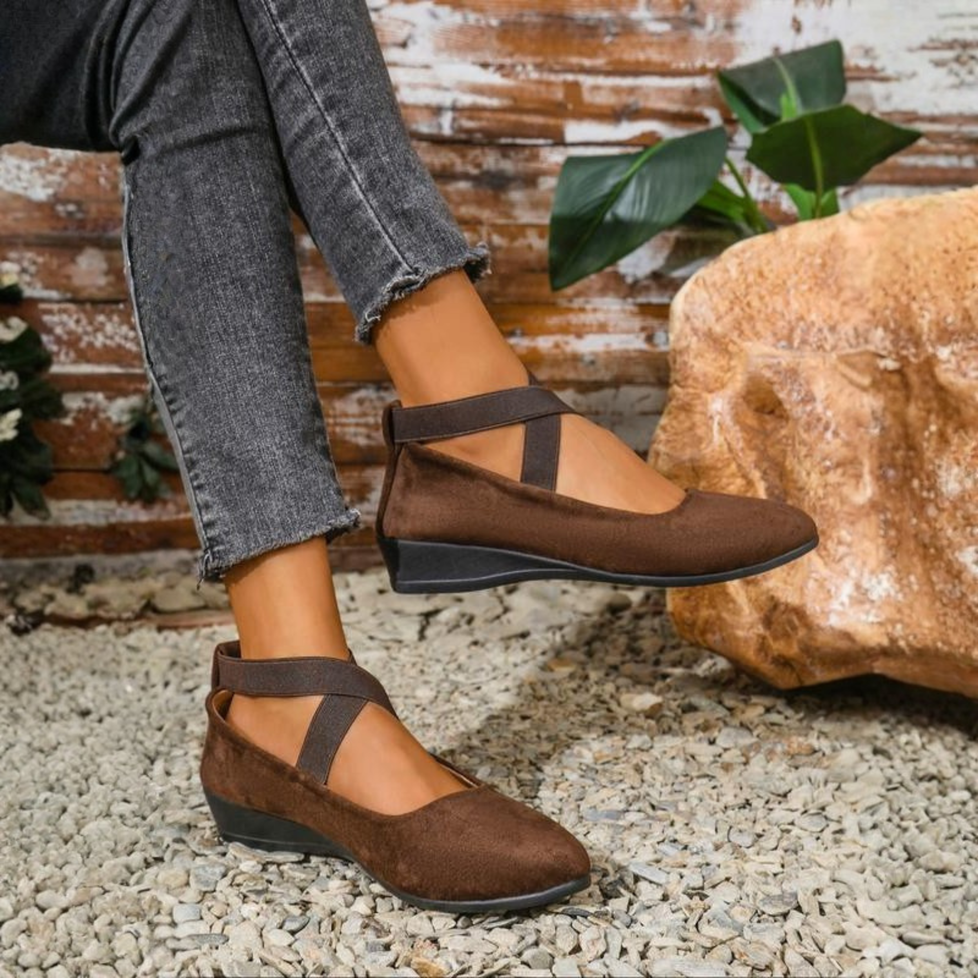 Grace | Comfort Wedge Slip-Ons