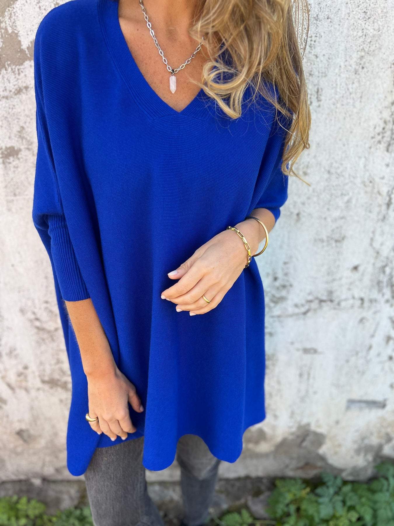 Mabel | Elegant V-Neck Knit Tunic
