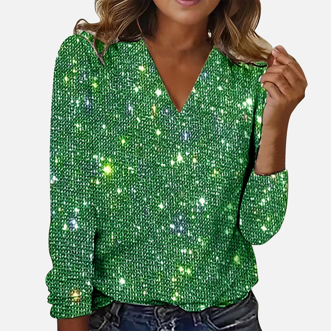 Jade | Elegant Diamond Blouse