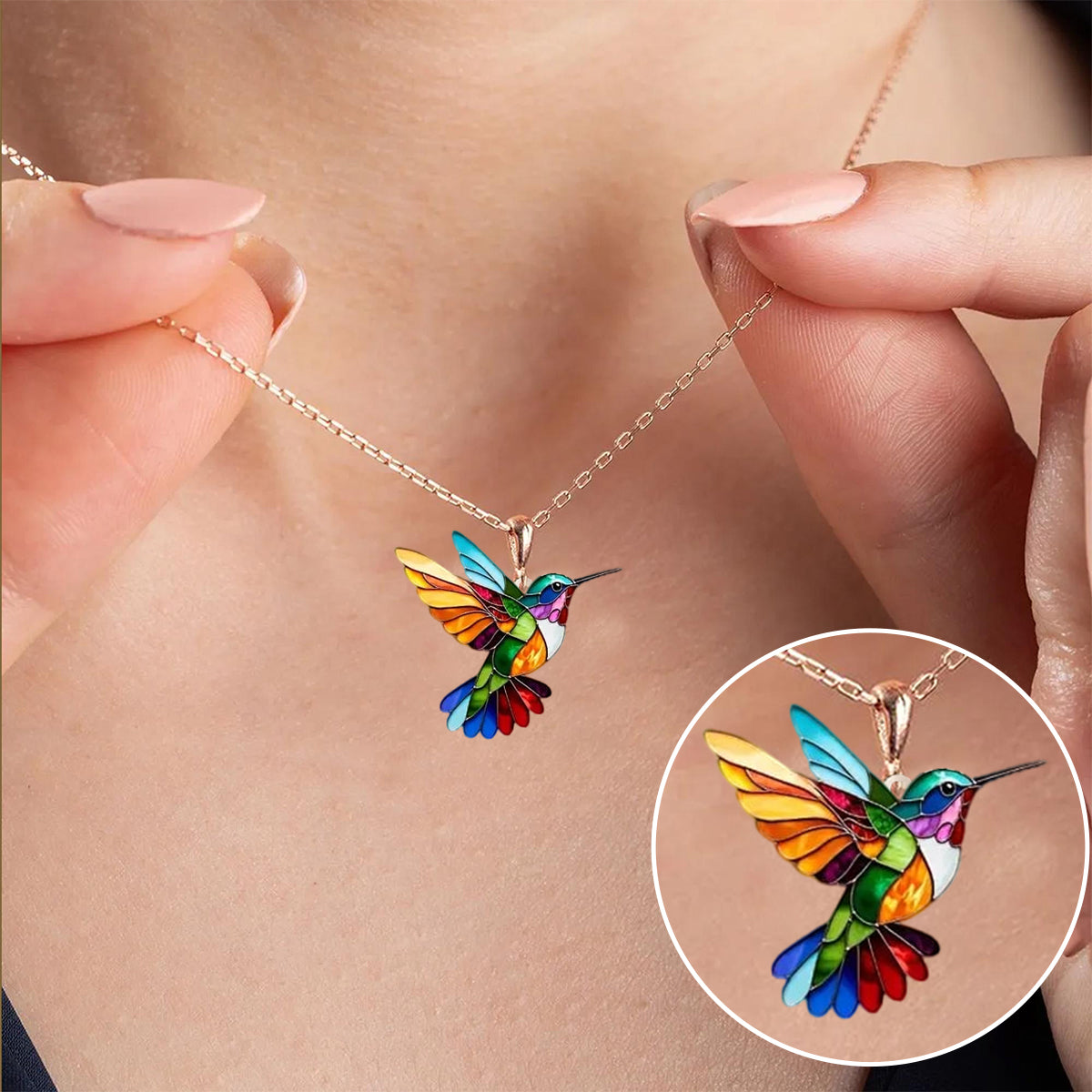Graceful Peacock Pendant Necklace