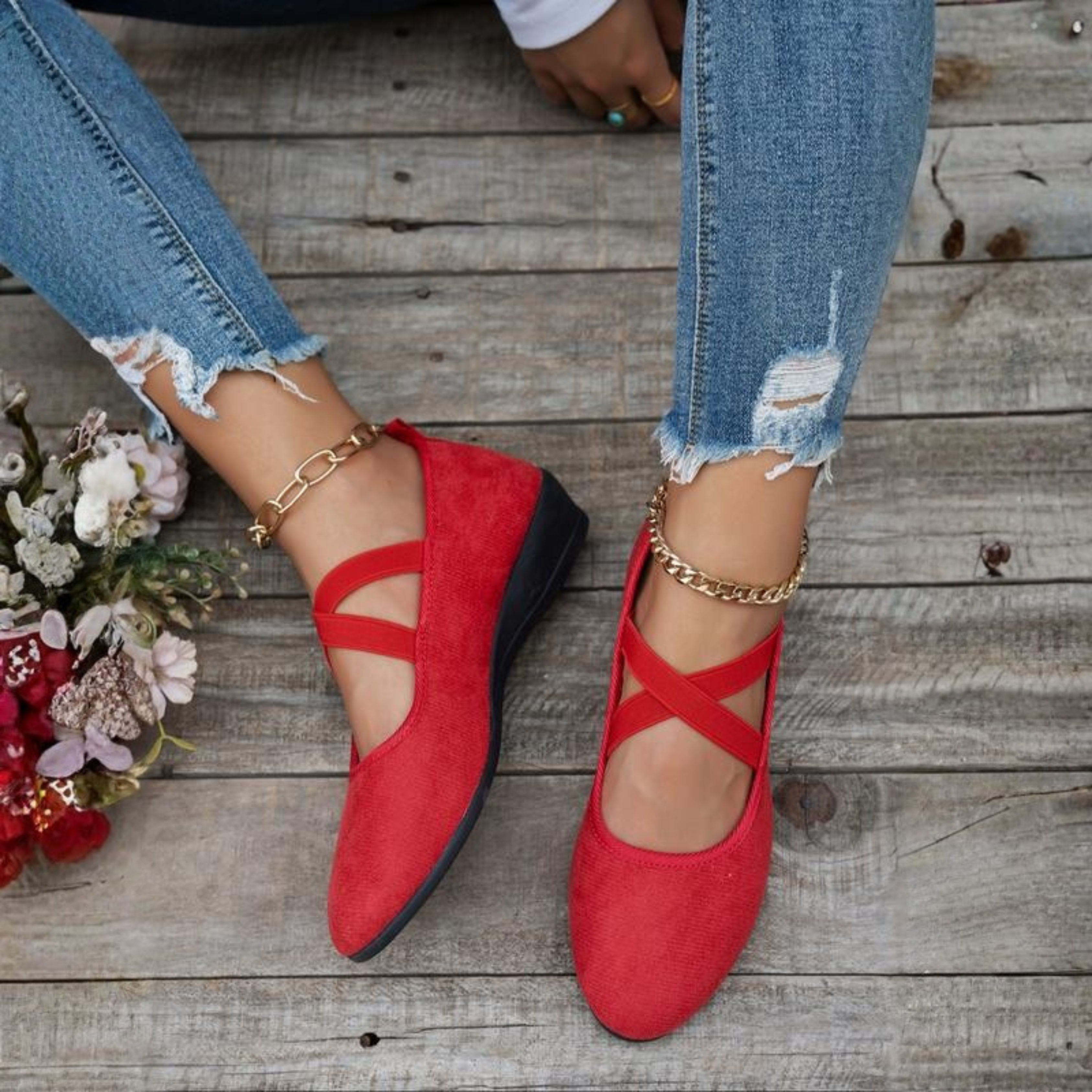 Grace | Comfort Wedge Slip-Ons