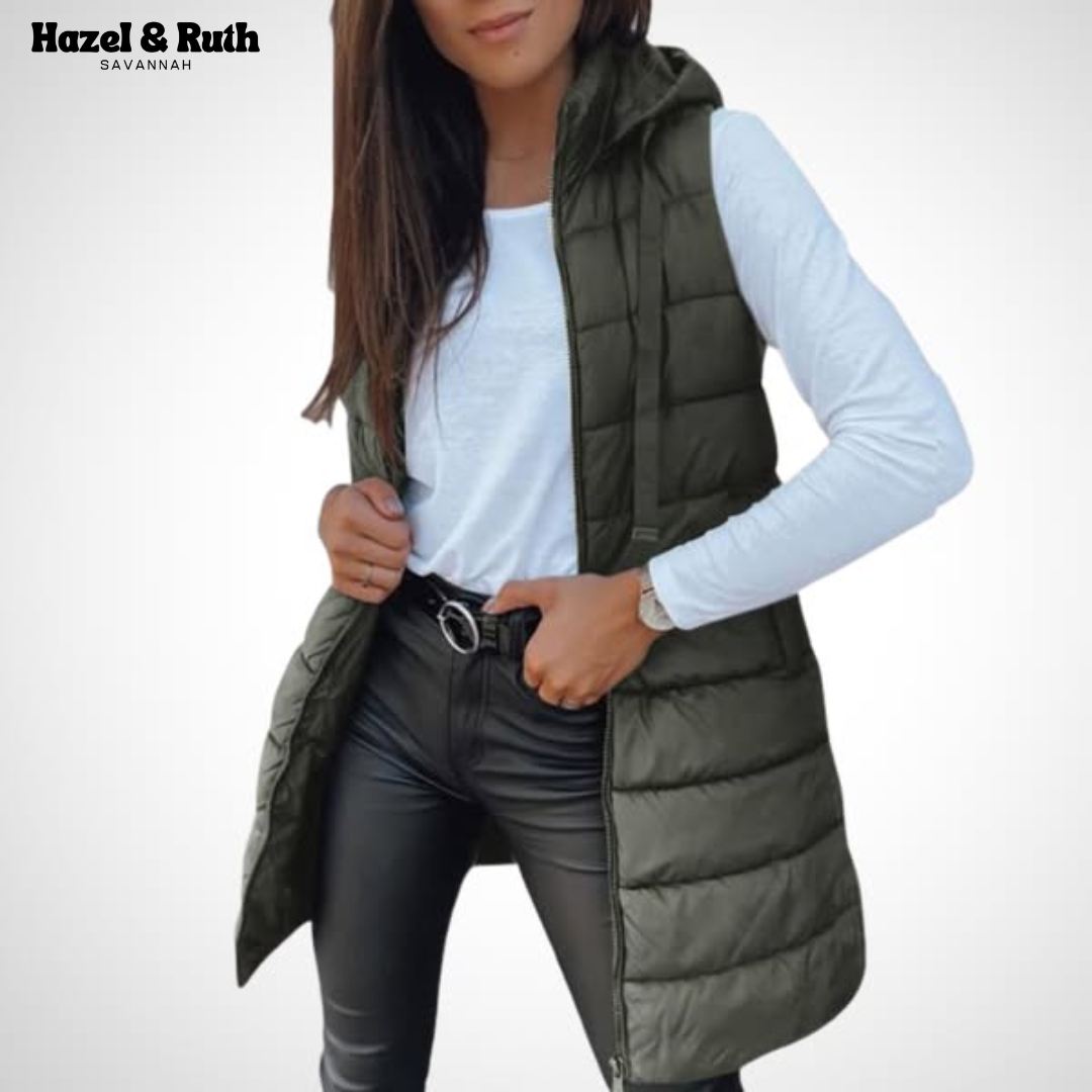 Daisy™ | Elegant Long Puffer Vest