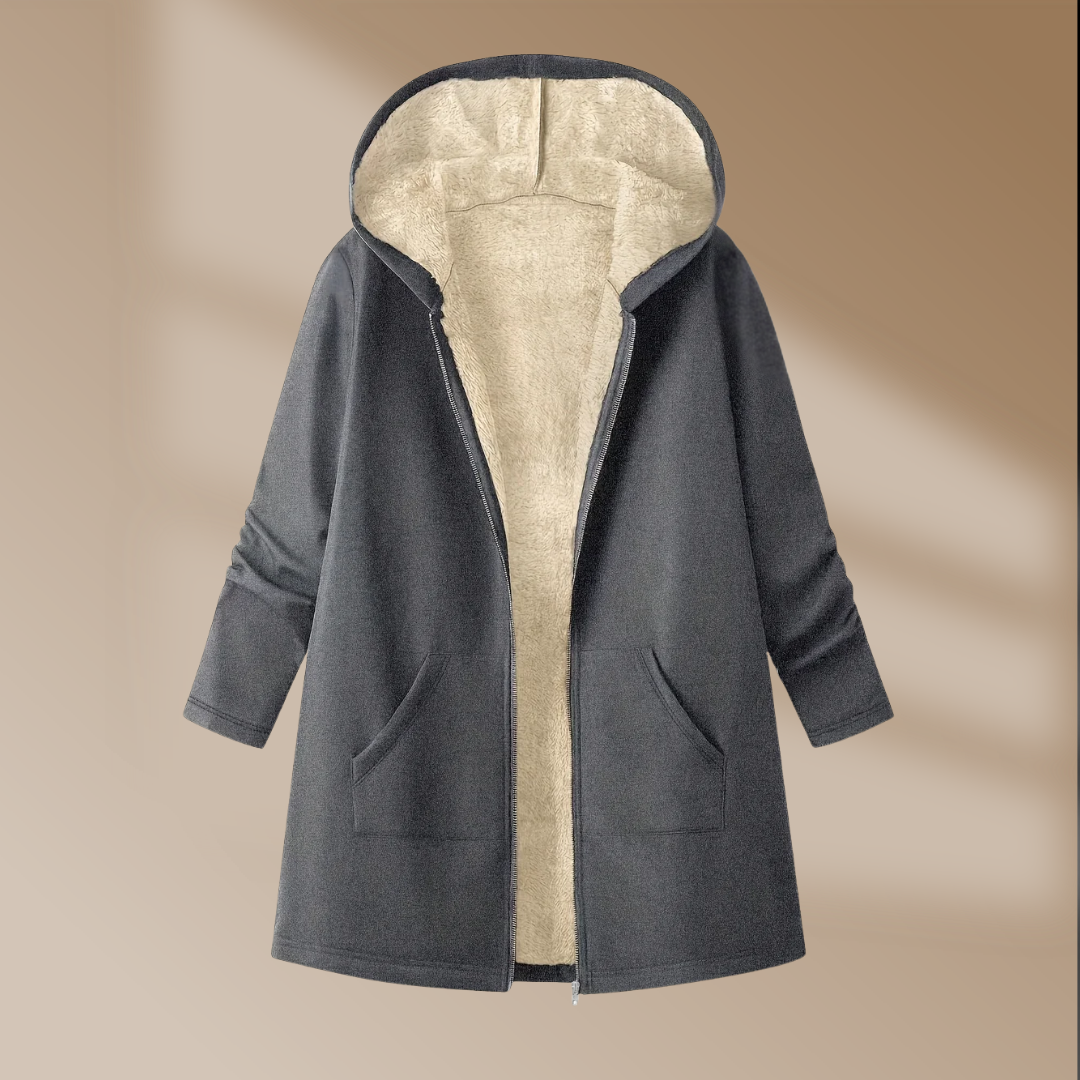Helena | Plush Winter Hooded Coat