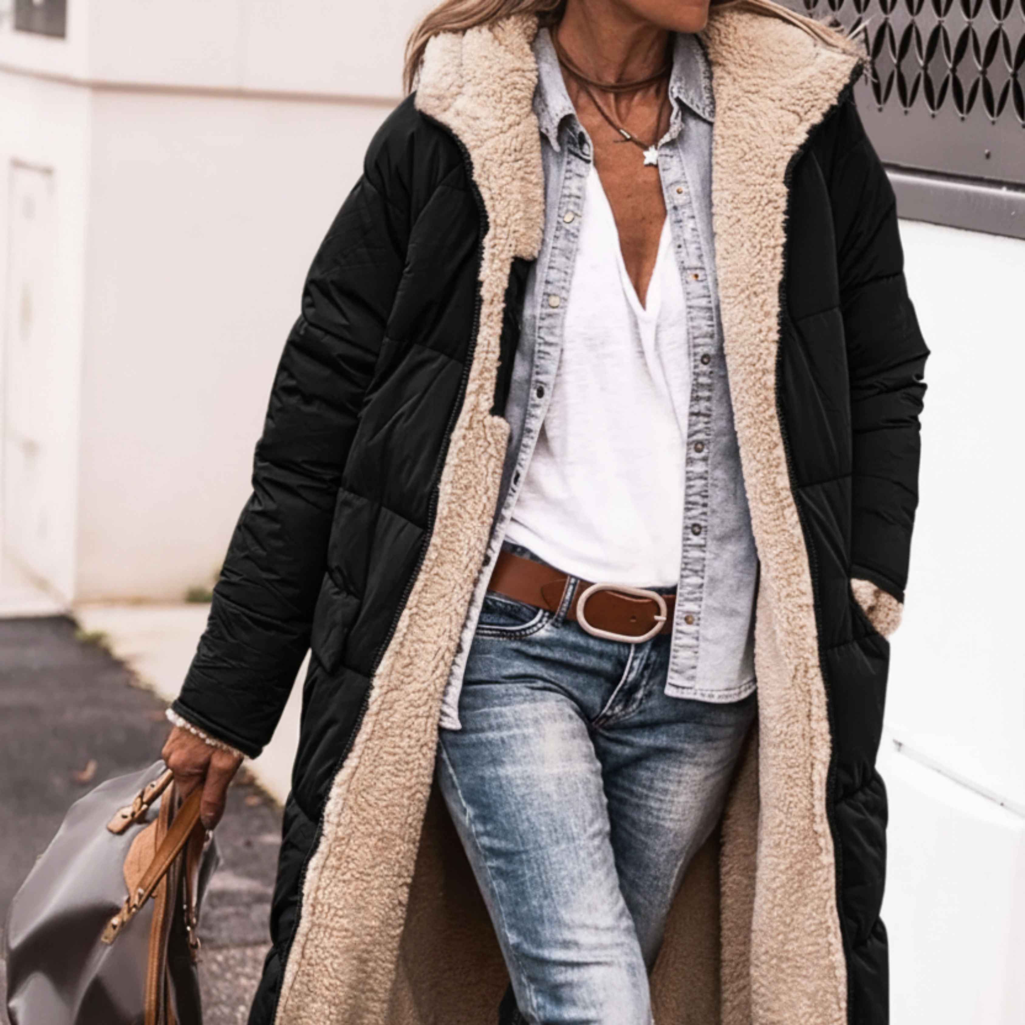 Amelia | Elegant Reversible Coat