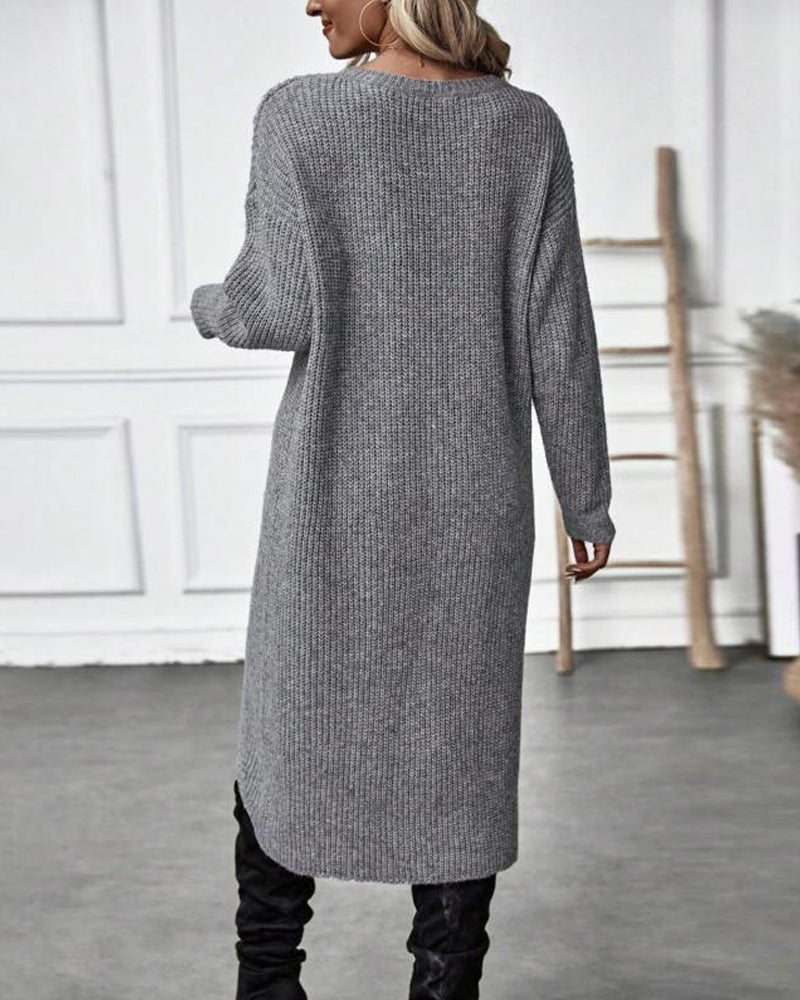 IGGY | Stylish Cotton Blend Sweater Dress