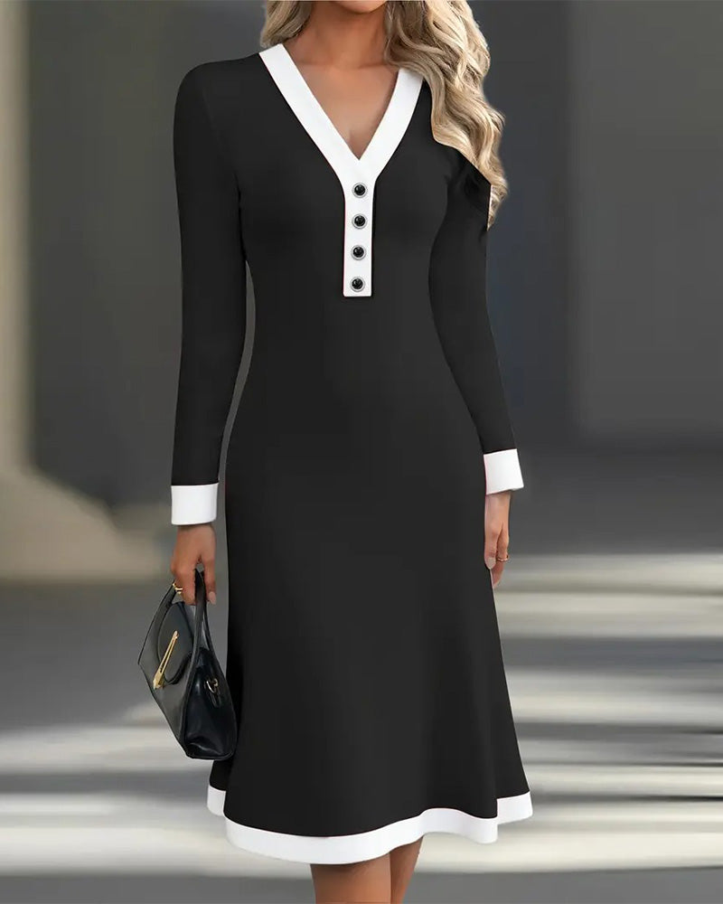 Cindy | Elegant Long-Sleeve Dress