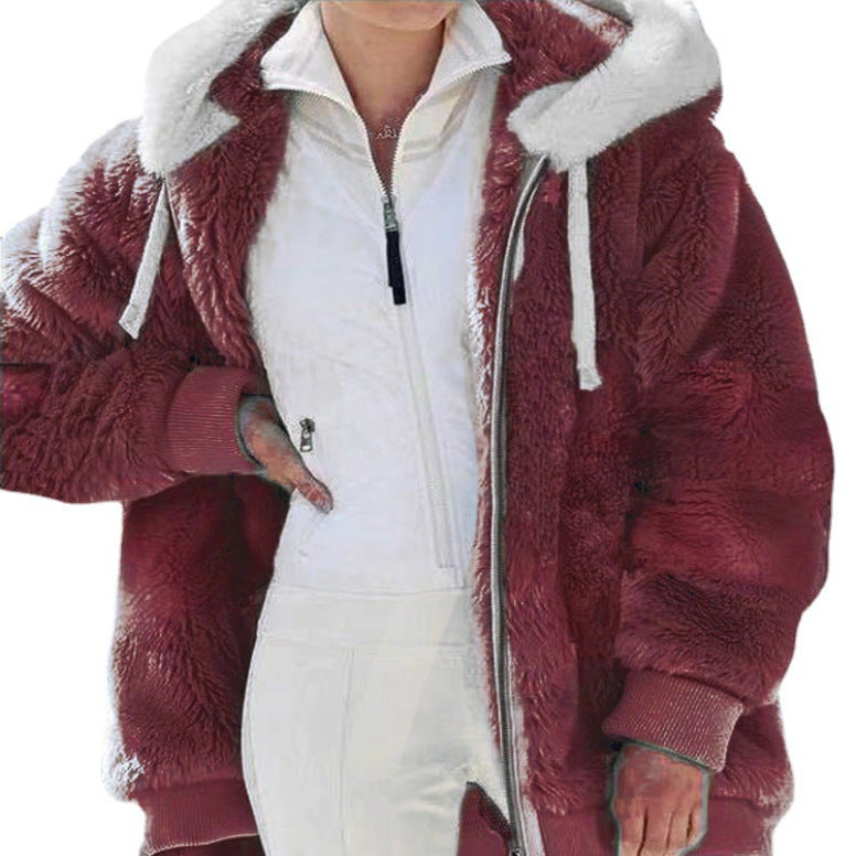 Aubrey | Ultra-Soft Sherpa Hooded Coat