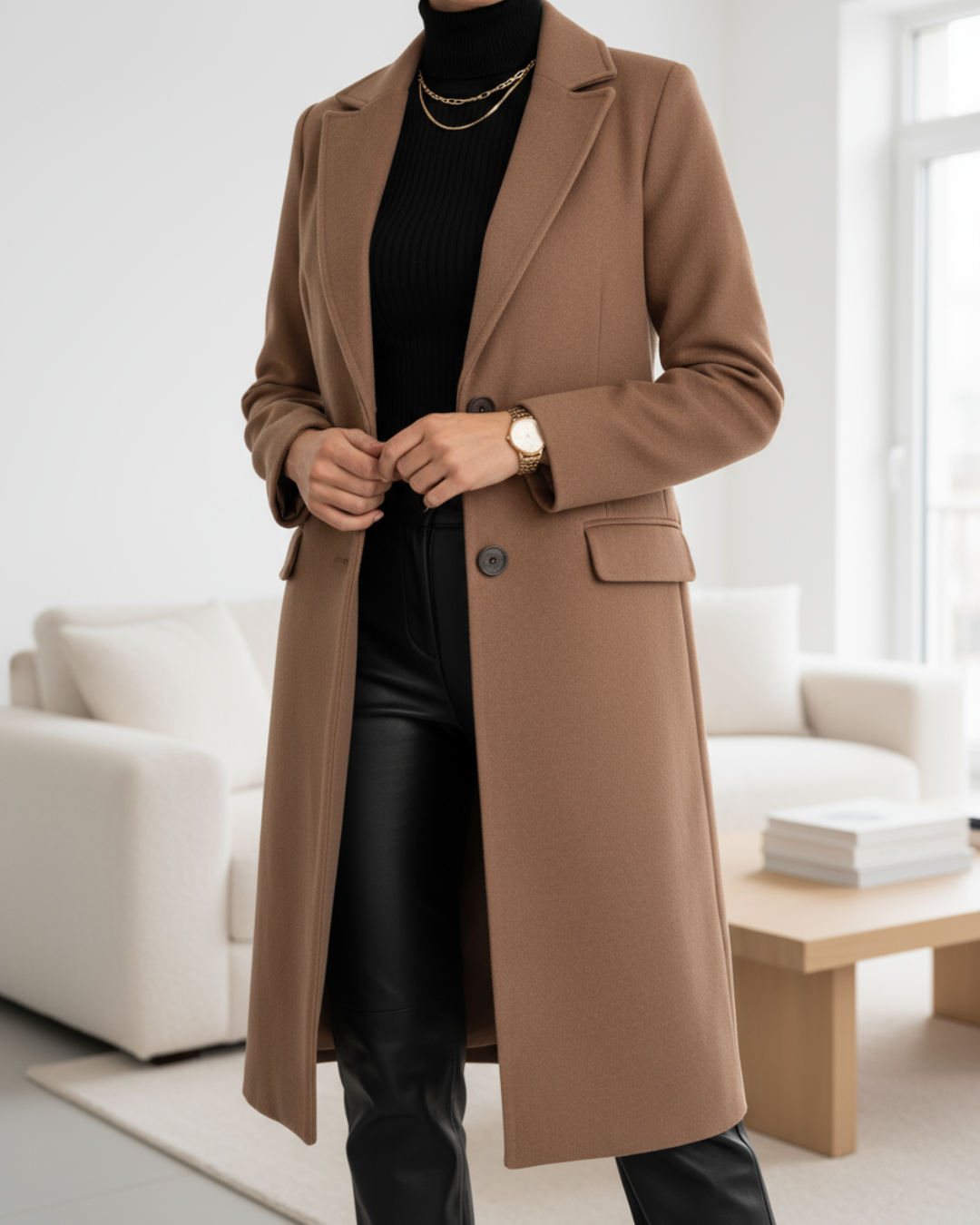 Judith | Elegant Long Wool Coat