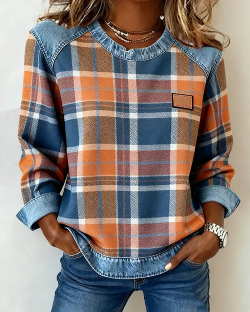Marianne | Classic Plaid Comfort Top