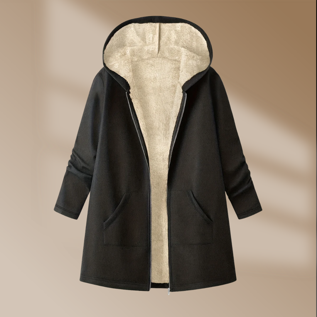 Helena | Plush Winter Hooded Coat