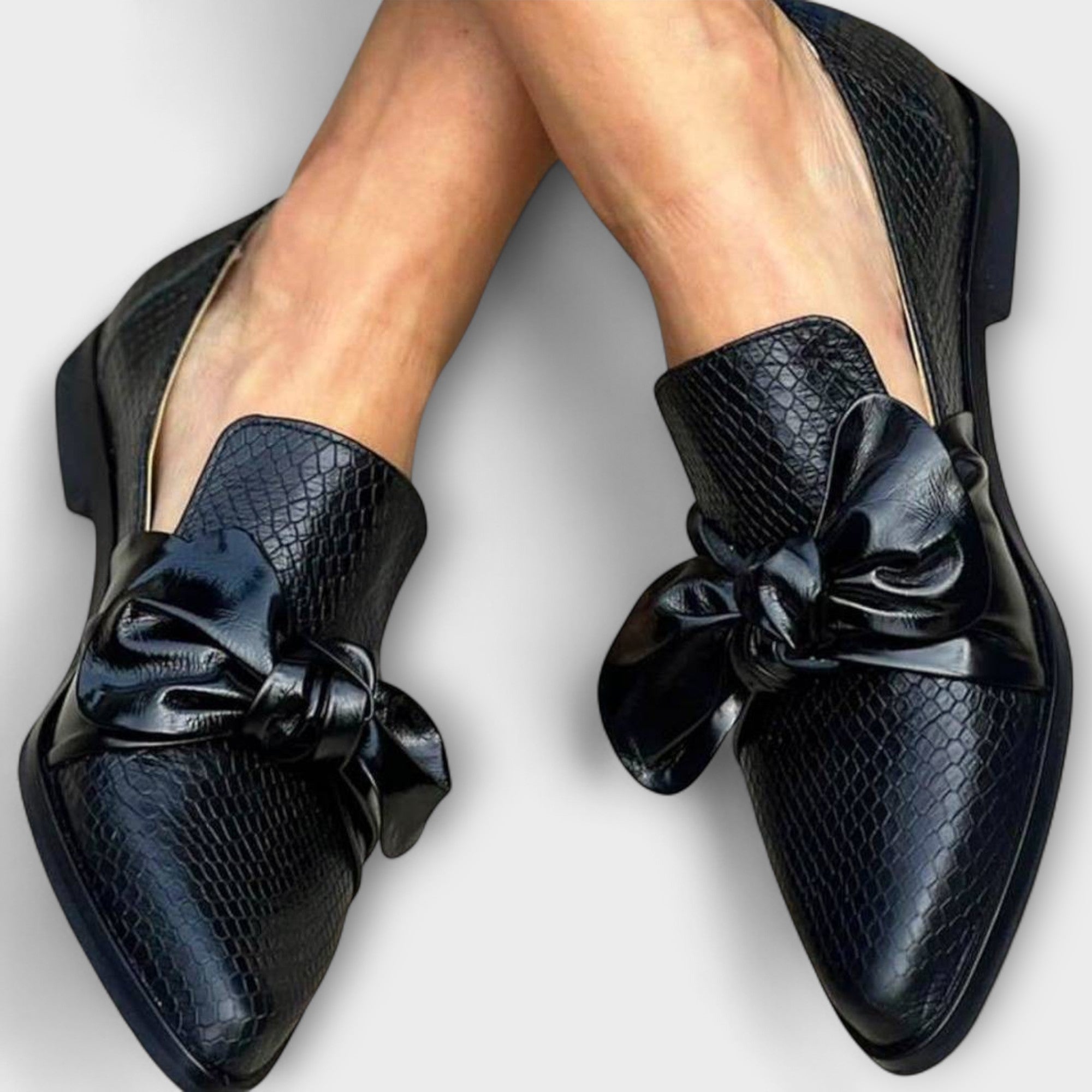 Clara | Elegant Bow Loafers